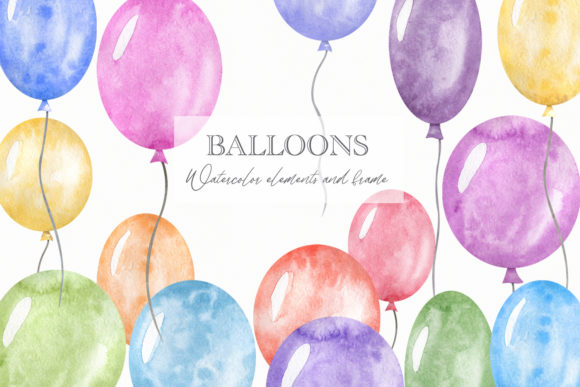 Download Watercolor Balloons Clipart - Balloons Collection