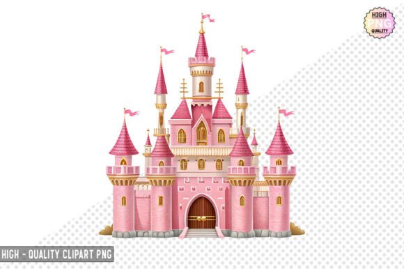 Download Princess Pink Castle Clipart – PNG File - Pink Collection