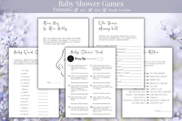 Download Baby Shower Games Bundle - Baby Collection