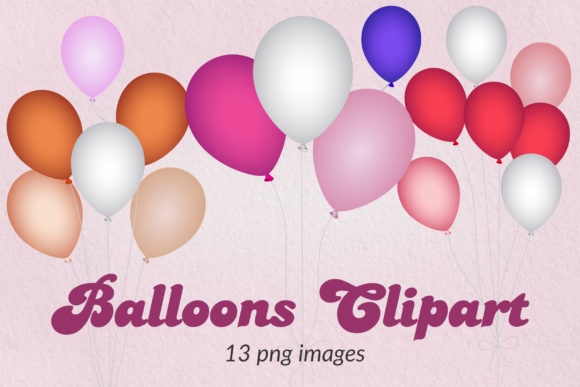 Download Balloons Clipart, Overlays for Photoshop - Balloons Collection
