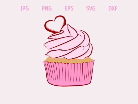 Download Pink Love Cupcake - Premium Resources