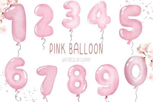 Download Watercolor Pink Balloon Clipart PNG - Pink Collection