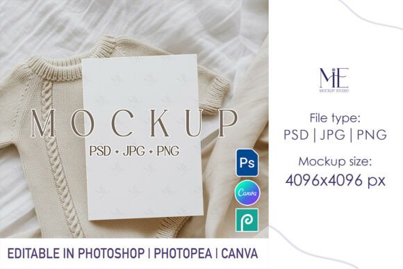 Download Milestone Card Mockup, Boho Baby Shower - Baby Collection