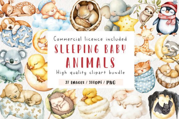 Download Sleeping Baby Animal, Sweet Dreams PNG - Baby Collection