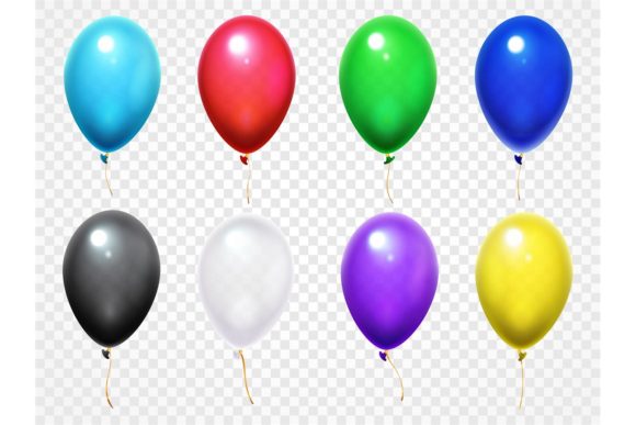 Download Colorful 3D Glossy Balloons - Balloons Collection