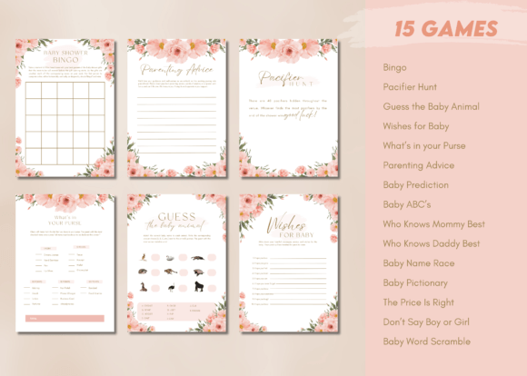 Download Baby Shower Bundle - Floral Baby Shower - Baby Collection