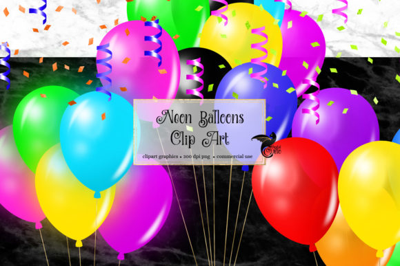 Download Neon Balloons Clipart - Balloons Collection