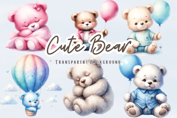 Download Cute Bear Baby Shower Clipart - Baby Collection