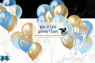 Download Blue and Gold Balloons Clipart - Balloons Collection