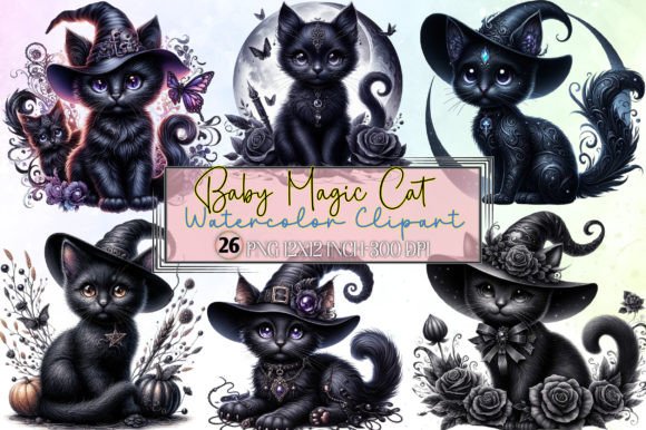 Download Baby Magic Cat Sublimation Clipart - Baby Collection