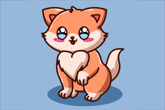 Download A Cute and Pretty Baby Cat Cartoon - Baby Collection