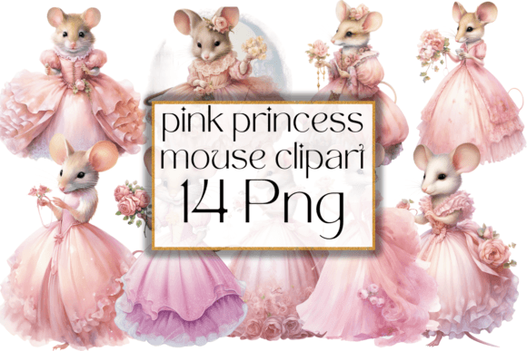 Download Pink Princess Mouse Clipart - Pink Collection