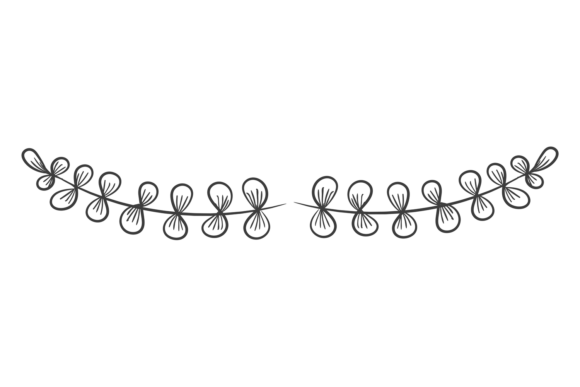 Download Doodle Botany Divider. Hand Drawn Leaf B - Premium Bundle