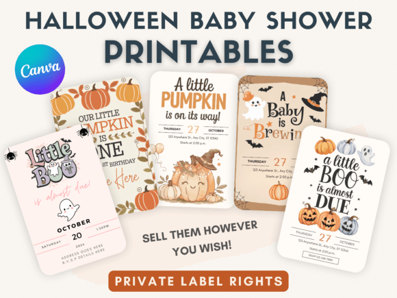 Download Halloween Baby Shower Printable Pack - Baby Collection