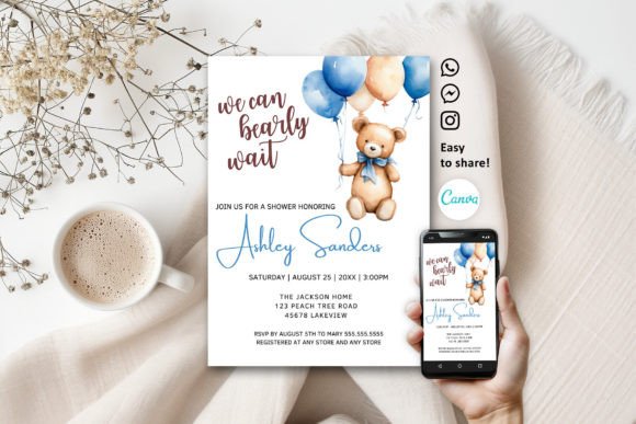 Download Teddy Bear Baby Shower Invitation - Baby Collection