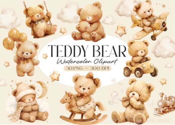 Download Boho Teddy Bear Baby Shower Clipart - Baby Collection