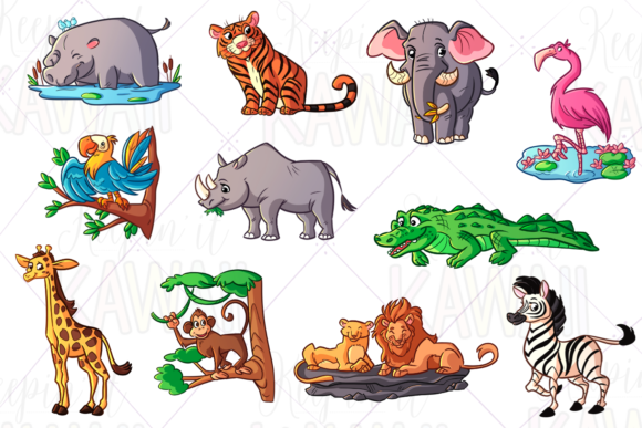 Download Zoo Animals Clip Art - Zoo animals Collection