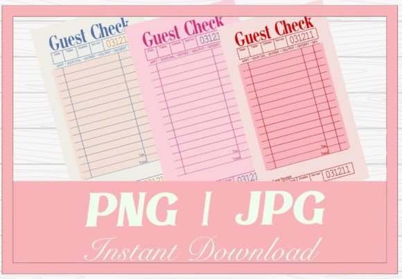 Download Pink Guest Check Clip Art Illustrations - Pink Collection